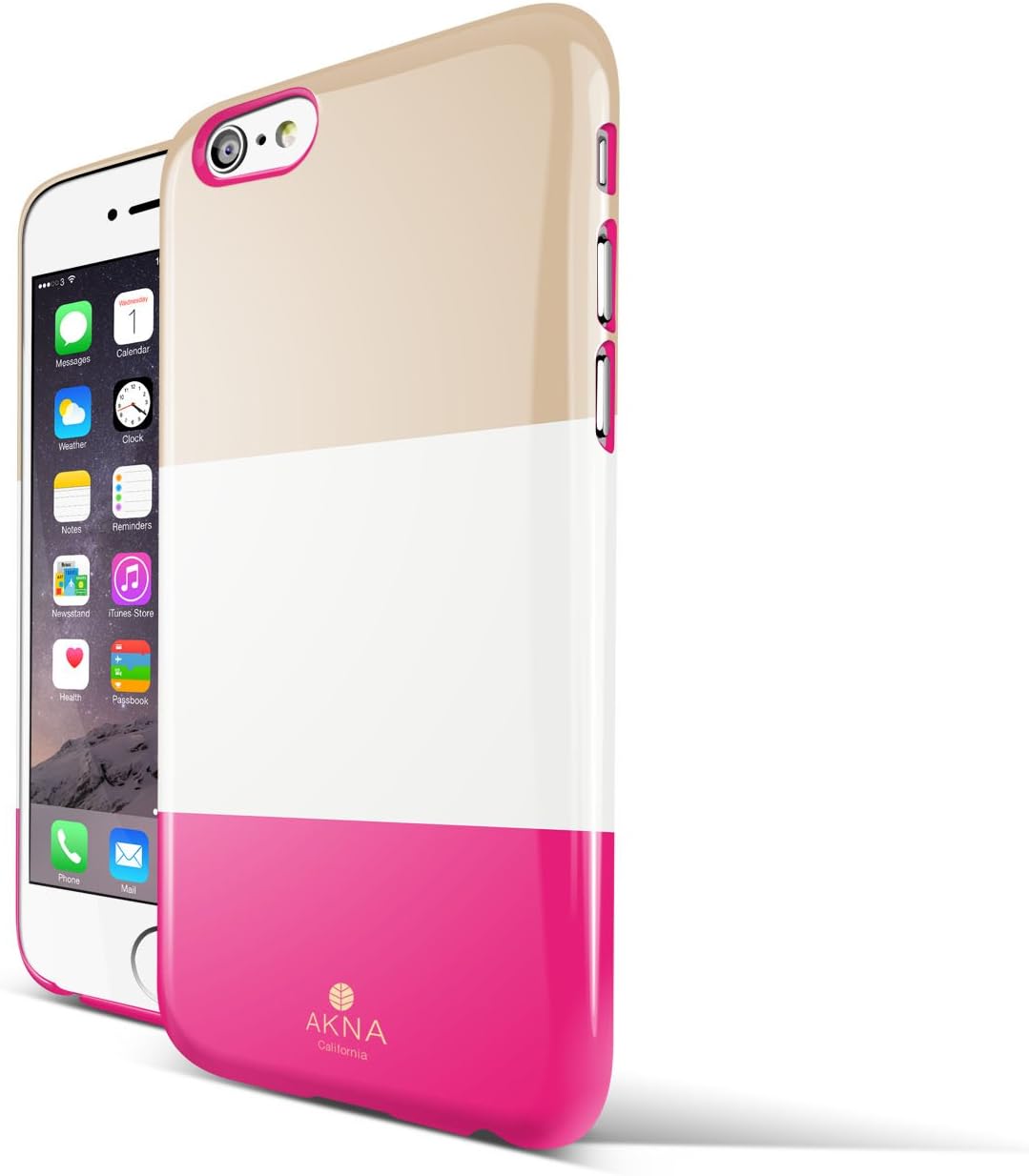 Akna Slim Stylish Girl Case for iPhone 6 Plus - Elegant Pink