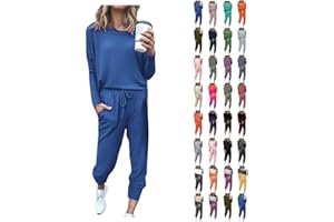 JMMSlmax 2 Piece Outfit for Women 2023 Casual Trendy Women Lounge Matching Sets Outfit Long Pant Set Sweatsuits Tracksuits