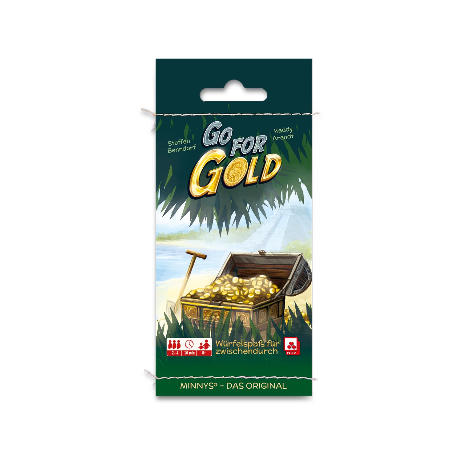 NSV - 3611 - MINNYS - GO for Gold - Small Dice Game - Plastic-Free