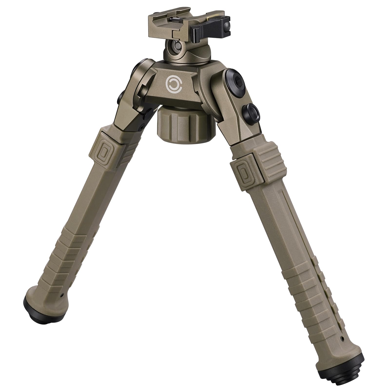 Photo 1 of Cvlife  Bipod Tactical Quick Release Picatinny Bipod 360 Degree Swivel Adjustable Height Made of Lightweight High-Strength Polymer and Aluminum for Shooting and Hunting (Flat Dark Earth, 8"-11")