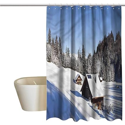 Amazon Com Shower Curtains For Bathroom Tropical Winter Log