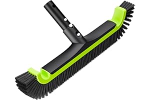 Sepetrel Upgrade Pool Brush Head for Cleaning Walls,Heavy Duty Inground/Above Ground Swimming Pool Scrub Brushes,Suitable for