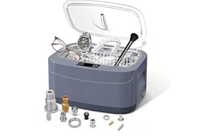 Kunphy 2.5L Ultrasonic Jewelry Cleaner with Timer - 40kHz, Professional 304 Stainless Steel Ultrasonic Cleaner, 110V Ultrasonic Cleaner for Rings, Glasses, Makeup Brushes, Carburetor Cleaner, Grey