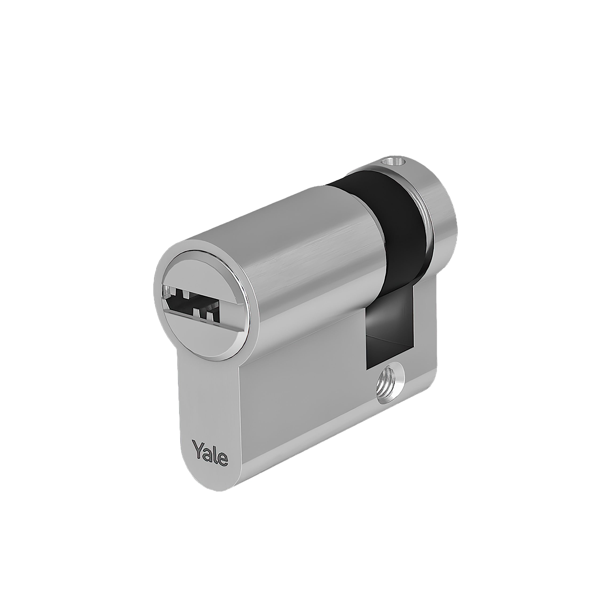 Yale YC102KD311004N1 YC102 Cylinder for Lock, 31 mm-10 mm-Nickel Plated, Mezzo cilindro