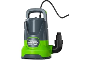 FENGRONG Sump Pump Submersible Water Pump 1HP 3500 GPH Portable Electric Water Pump Utility Pump for Pool Draining Flood Basements Hot Tub Pond