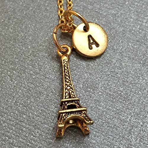 Eiffel Tower necklace, Eiffel Tower charm, place necklace