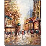 Trademark Fine Art Joval French Street Scene Artwork, 14" x 19"