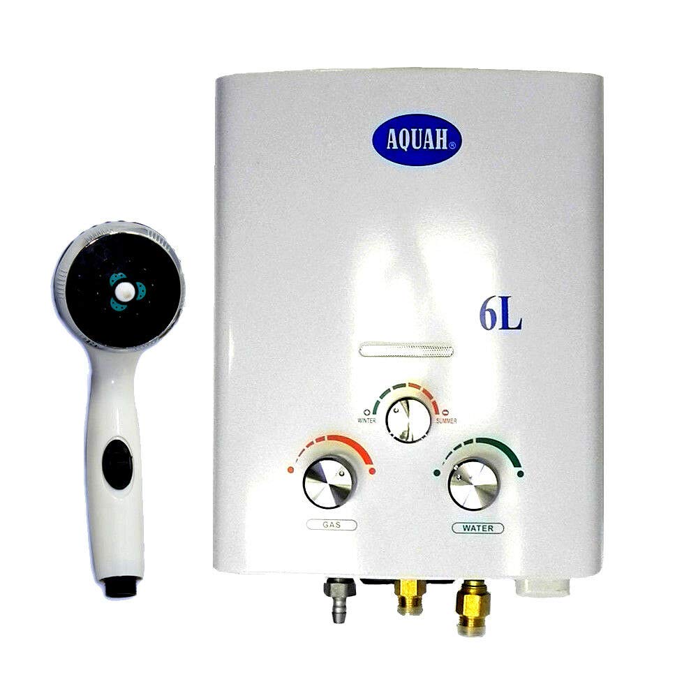 AQUAH Outdoor Open Flue Liquid Propane Gas Tankless Water Heater 6 L / 1.6 GPM