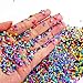 PHOGARY 15000pcs Glass Seed Beads 2mm(11/0), Mixed Colors Small Pony Beads Assorted Kit Opaque Colors Lustered Loose Spacer Beads, Round, Hole 0.6mm for Jewelry Making, DIY Crafting (15 Colors)