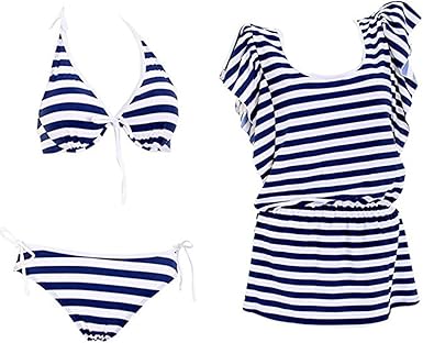 stripe swim suit