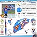 DC Comics Kids Umbrella and Poncho Raincoat Set, Batman & Superman Boys Rain Wear for Toddler 2-3 or Kids 4-7