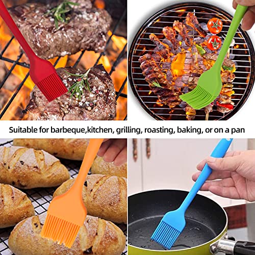 Silicone Basting Pastry Brush Long Set, Heat Resistant Spread Oil