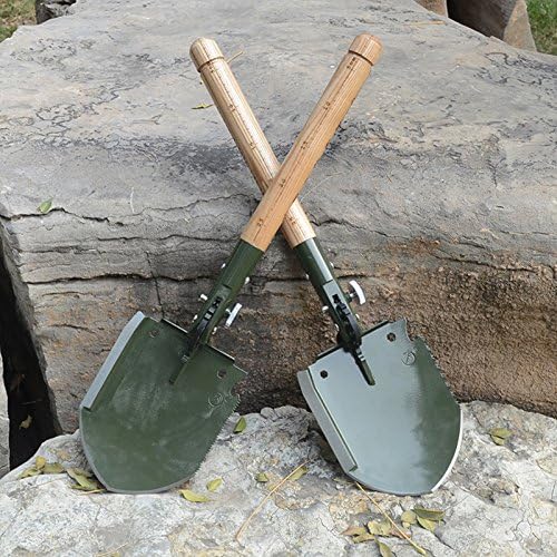 CHINLIN 18-in-1 Chinese Military Universal Multi-function Folding Shovel Spade Emergency Tools,Entrenching Tool - Folding Shovel,Powder Coat Finish