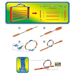 STSGPUZ Racing Car Loop Track City Transforming Toy