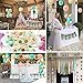 ecoZen Lifestyle Baby Shower Decorations Gender Neutral | Best Value 50 Decor Item Set Guarantee to Completely Transform Your Party | Ideal for Birthday/Baby Shower | Cute Matching Color