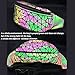 DIOMO Fanny Pack for Women Men, Belt Bag Luminous Holographic Sling Bag Waist Pack (Green NO.1)