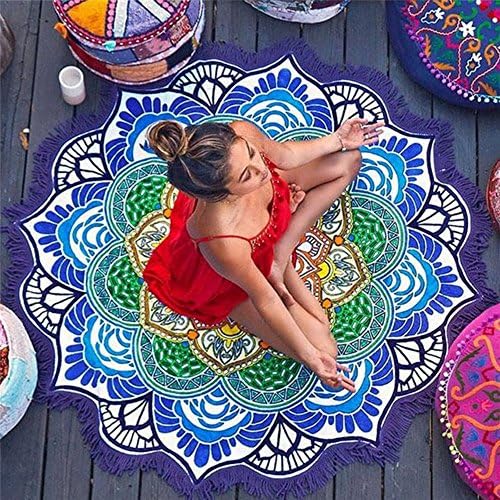 willway Lotus Flower Beach Throw Picnic Throw Beach Mat Decorative Wall Hanging