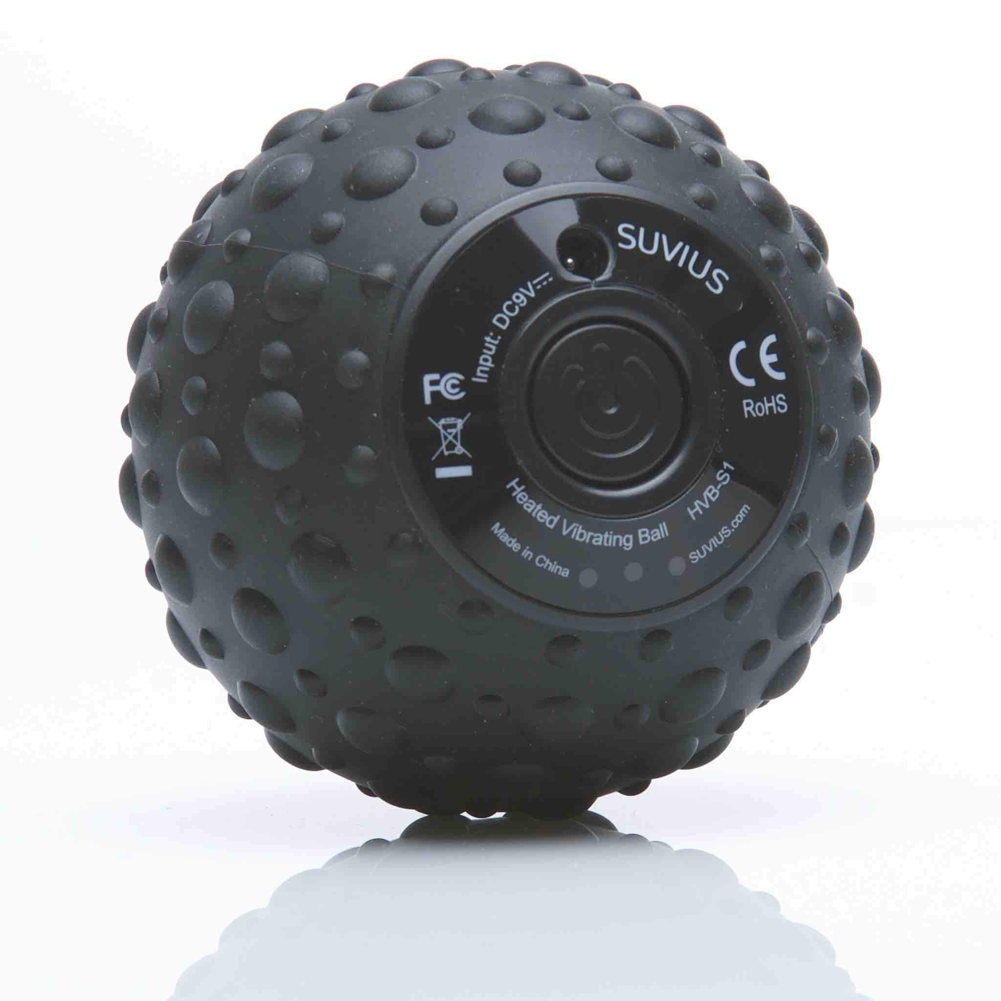 SUVIUS Vibrating Foam Roller 4 Intensity Levels for Firm