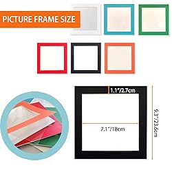 YIYINOE 8x8 Picture Frame Set of 6,Paper Photos