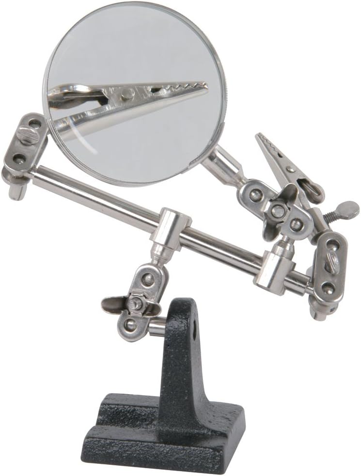 Mercury Heavy Duty Helping Hand with 3x Magnifying Glass 60mm Lens