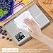 Etekcity Kitchen Digital Nourish Multifunction Touch Scale,11 lb 5 kg, Food Grade 304 Stainless Steel (Batteries Included), large, silver