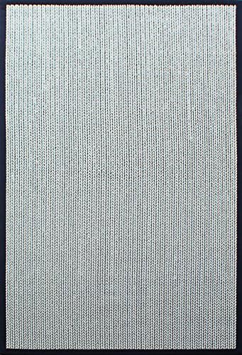A1HC Sisal Wool Herringbone Rug, 48" L x 72" W, Kari/Cream