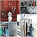 Netany x228 12 LB Heavy Duty Magnetic Hooks - Strong Powerful Neodymium Indoor/Outdoor Magnet Hooks (12 Pack) - Kitchen Bathroom Bedroom Garage lockers Office