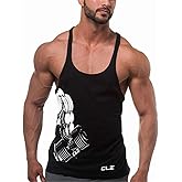 YeeHoo Men's Gym Stringer Tank Tops Y-Back Workout Muscle Tee Sleeveless Fitness Bodybuilding T Shirts