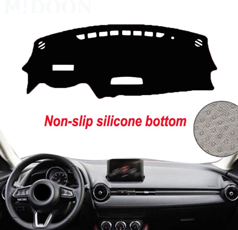 WQSNUB Car Dashboard Cover Silicone Non-Slip Dash Mat Dash Pad Automobile DashMat Carpet Anti-UV, for Mazda CX3 CX-3 2018