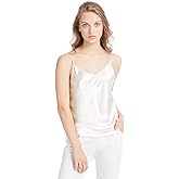 LilySilk Womens Silk Camisole 100% 19MM Mulberry Silk Basic Tank Tops Summer Casual Classic Top Loose