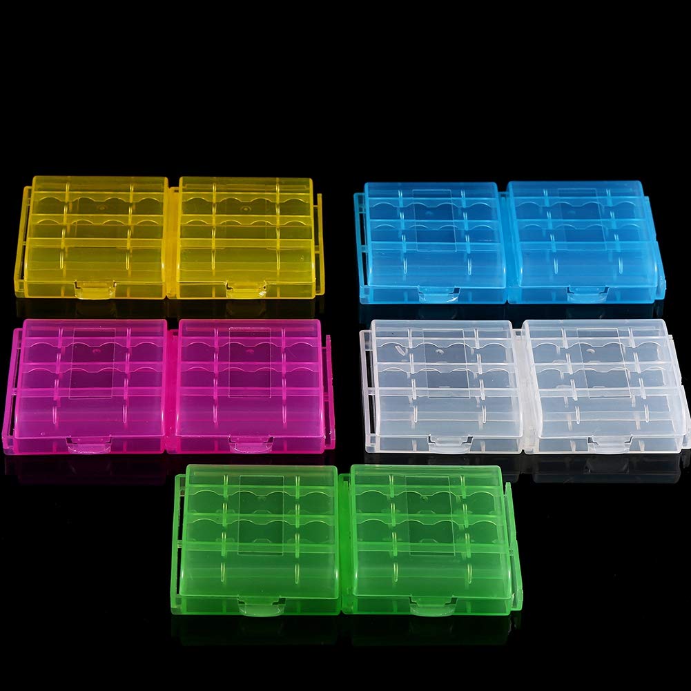 Photo 1 of 10 Pcs Battery Case Multifunctional Transparent Hard Plastic Battery Storage Box for AA/AAA Battery