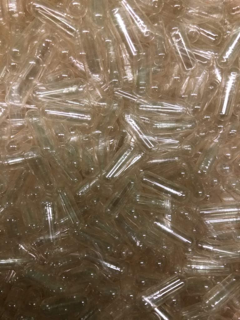 1000 Empty Gelatin Capsules Size 1 Natural.1000 Capsules. Halal.Kosher