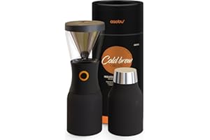 asobu Cold Brew Coffee Maker, Award-Winning 40oz Insulated Cold Brew Brewer with Portable Stainless Steel Carafe – No.1 Europe Coffee Fest Winner, Leakproof, BPA-Free, Keeps Cold 24H