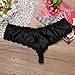 CHICTRY Men's Lace Floral Bikini Briefs Underwear Sissy Pouch Crossdress Panties Black X-Large(Waist:32.0-38.0