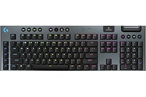 Logitech G915 X Lightspeed Low-Profile Wireless Gaming Keyboard, Double-Shot PBT Keycaps, Fully Programmable Keys, RGB Backli