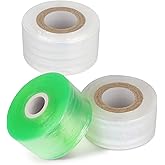 Oligei Grafting Tape 3P, Stretchable Self Adhesive Tree Grafting Tape, Tree Repair Tape for Fruit Trees, Plants, Broken Stem, Floral (Green and White)