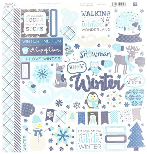 Echo Park Paper Company Hello Winter Collection Kit, 12 x 12"