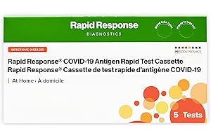 BTNX Rapid Response® COVID-19 Antigen Rapid Test Cassette – At Home: Results in 10 Minutes, Easy to Use at Home, Uses a Non-I
