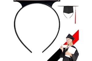 KHG Graduation Cap Headband, Grad Cap Headband Insert, Secure Holder Accessories for Graduation Caps and Hairstyles, Essential Gifts for Graduates