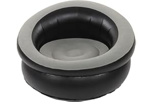 Inflatable Sofa, Flocking Blow Up Air Couch for Adults, Portable Lounge Chair with Fast Valve for Indoor Outdoor Use, Camping