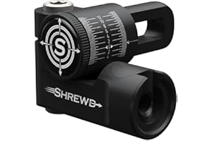 SHREWD ARCHERY Shrewd SMAVB1ATLASMBK Atlas V-Bar Matte Black Single Archery Bow Stabilizer
