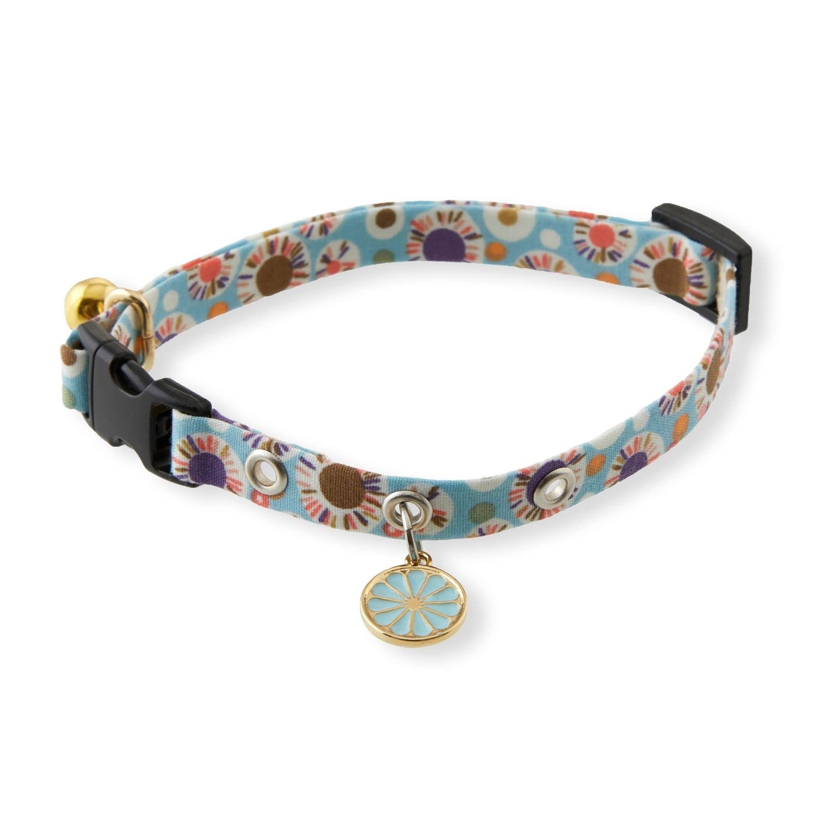 NECOICHI Spring Blossoms Cat Collar (Blue)