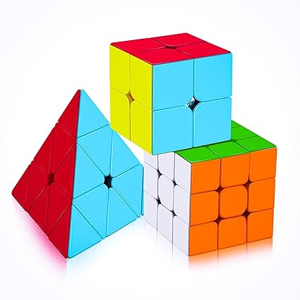 Toy Arena Super Magic Rubik Cube Puzzle Combo Pack Brainstorming Game Multicolor (2X2/ 3X3/ Pyramid)