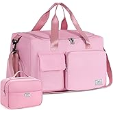 FIORETTO Women's Gym Duffle Bag with Shoes Compartment, 37L Capacity, Ideal for Travel, Gym, Sports, Duffel, Weekender