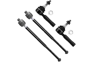 SCITOO 4pcs RWD Front Suspension Kit Inner Outer Tie Rod End Fit 2006-2010 For Dodge Charger 2008-2010 For Dodge Challenger 2005-2010 For Chrysler 300