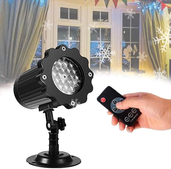 ZhiLianZhao Aire Libre Nieve Ajustable Luces Proyector Navidad con