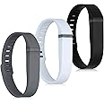 kwmobile TPU Watch Strap Compatible with Fitbit Flex - Set of 3 Fitness Tracker Replacement Bands