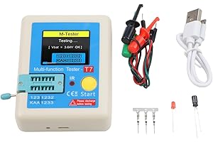 HogarTech LCR-T7 Transistor Tester with 3.5-inch Color TFT Display, LCR/ESR/MOSFET/NPN/PNP/IGBT Tester for Electronics Repair