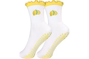 Non-Slip Yoga Socks Cute Embroidery Women's Fitness Pilates Yoga Socks