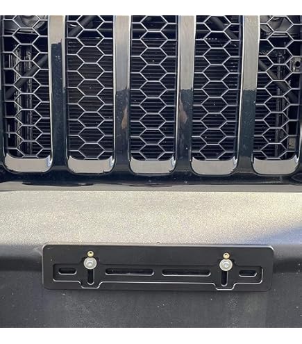 thumbnail image 2 of Car Tail Rear License Plate Frame Number Holder Mounting Bracket With Light For Jeep Wrangler JK... 2 of 13